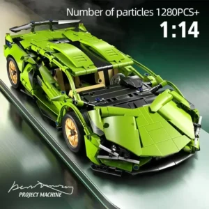 Mechanical  Toy  Car Based On Lamborghini Sian Building Set